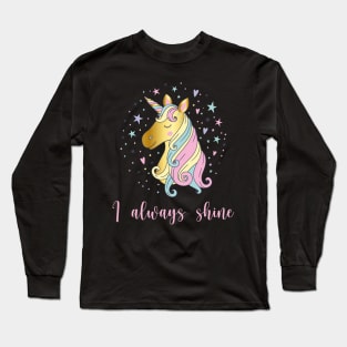 Glitter Unicorn Shine Long Sleeve T-Shirt